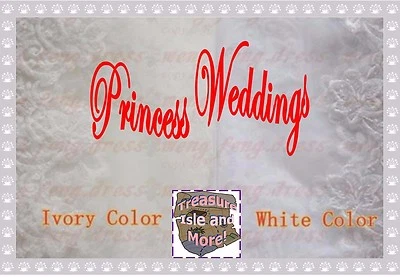 108- Elegant Lace 1 Tier Wedding Bridal Veil Embroidered Edge White or Ivory - Image 1 of 4