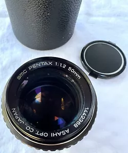 Pentax SMC 50 mm f/1,2 Standard MF Objektiv K Halterung mit Hoya 52 mm Oberlicht 1B - Japan - Bild 1 von 9
