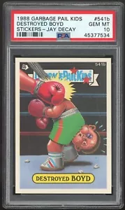 Topps Garbage Pail Kids 14th Series #541b Destroyed Boyd PSA 10 GEM MINT Os14 - Picture 1 of 2