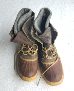 SOREL Men's Caribou Waterproof Boot Size 10 Made in Canada Hunting Fishing - Picture 1 of 9