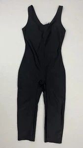 Vintage Active Elements Donna S Unitard Leotard Nero Nylon Lycra Serbatoio per Colture - Foto 1 di 5