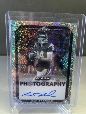 2018 Leaf Flash Flash Photography Blue /50 Sam Darnold #FP-SD1 Rookie Auto RC - Image 1 of 2