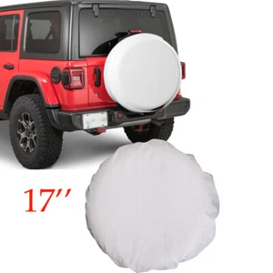 Spare Tire Cover For Jeep WRANGLER 18inch Leather Black Wheel Tire Cover 31-33" - Picture 1 of 12