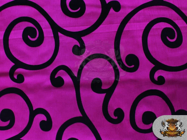 Telas de remolino flocadas de tafetán / 58" de ancho / se venden por yarda Foto 1 de 1