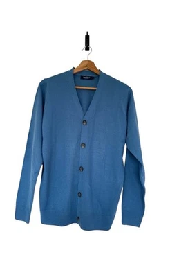 James Pringle Collection Blue Cardigan 100% Acrylic Long Sleeve Size S Mens - Image 1 of 4