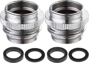 Faucet Adapter to Hose - Multi-Thread Garden Silver - Picture 1 of 7