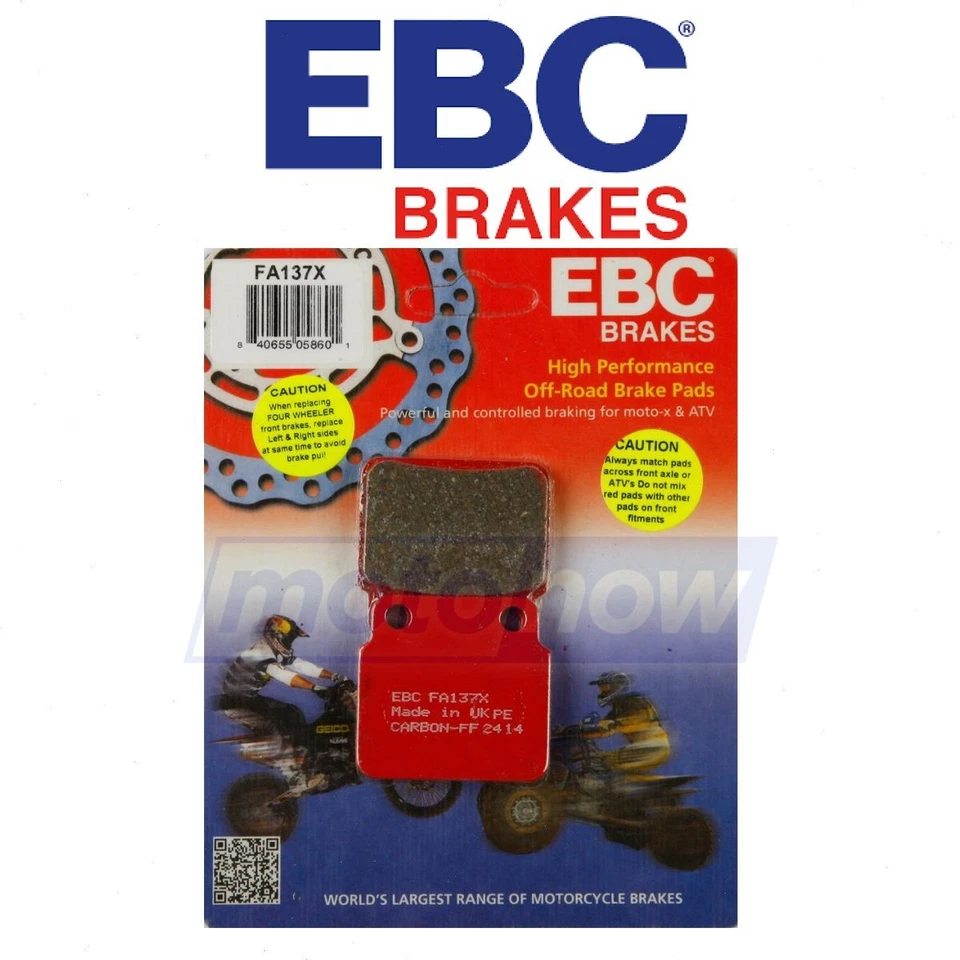 EBC Rear X Series Carbon Brake Pads for 2006-2009 Suzuki LT-R450 QuadRacer - wv Foto 1 de 4