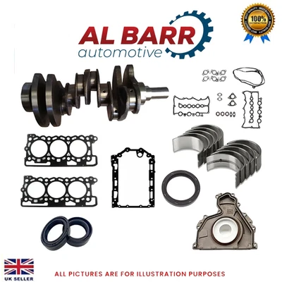 JAGUAR XF XJ 2.7 D NITRATE CRANKSHAFT 276DT ENGINE REBUILD PARTS KIT - UPGRADED - Image 1 of 4