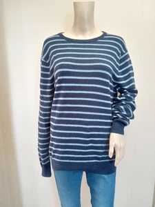 J. CREW Kaschmir Rundhalsausschnitt gestreift - Bild 1 von 3