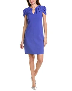 Elie Tahari Tulip Sleeve Shift Dress Women's Blue 4 - Picture 1 of 3