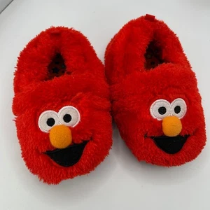 Sesamstraße rot Elmo Hausschuhe Gr. 6 Kleinkind Kind gepolstert Slipper Komfort - Bild 1 von 10