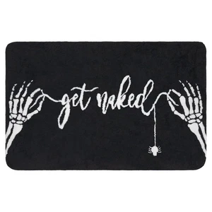 Halloween Goth Skeleton Bathroom Rugs 20x32 Inch Non Slip Washable Gothic Sku... - Foto 1 di 7