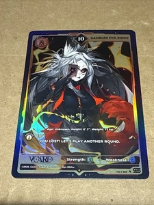 Tarjeta Gamersupps Awakened Worlds Primera Edición Holo 10 VTuber Gambler Día Rikku - Imagen 1 de 2