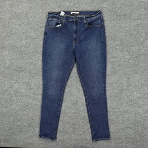 Levis 721 High Rise Skinny Jeans Damen 33 Blau Denim Stretch 32x30 Mid Wash - Bild 1 von 12