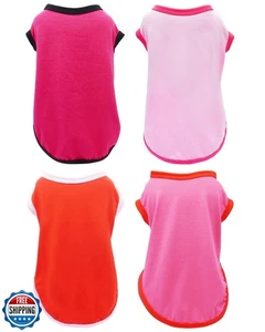 PET SHOW 4 Pack Blank Dog Shirts for Medium Large Dogs Female Tank Top Tee So - Picture 1 of 5
