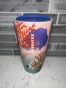 Starbucks 2021 Hawaii Collection Coral Reef Keramik Tumbler Becher Kaffeetasse 12oz - Bild 1 von 11