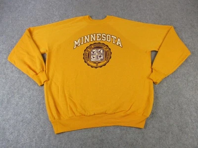 VINTAGE Minnesota Golden Gophers Sweater Mens XL Gold NCAA College Football - Image 1 of 4