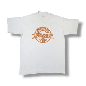 Vintage Jack Daniels Tennessee Tea Liquor Promo weißes T-Shirt Herren XL - Bild 1 von 13
