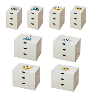 Panda Desk Storage Box Desk Organizer Drawer Box Stationery Supplies for School - Picture 1 of 16