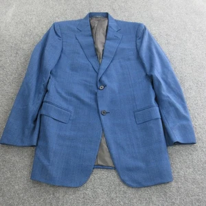 Ermenegildo Zegna Blazer Herren 52 L Blau Wolle Sport Mantel Made in Italy Zwei Knopf - Bild 1 von 16