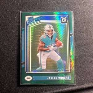 2024 Jaylen Wright Panini Donruss Optic Green Hyper Prizm Rated Rookie #249 - Picture 1 of 2