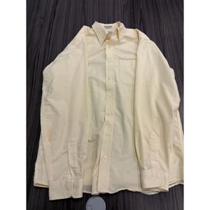 Camisa Oxford LL Bean Para Hombre con Botones Melocotón Manga Larga Talla Grande Regular - Imagen 1 de 5
