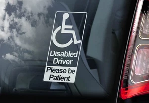 2x Letrero de movilidad de conductor discapacitado, pegatina de ventana de coche, insignia azul V01 - Imagen 1 de 5