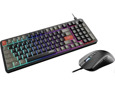 MSI Forge GK110 & GM320 Combo - Gaming Keyboard & Mouse Set, Membrane Switches, - Image 1 of 4