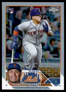 2023 Topps Chrome Refractor Francisco Álvarez RC New York Mets #203 - Bild 1 von 2
