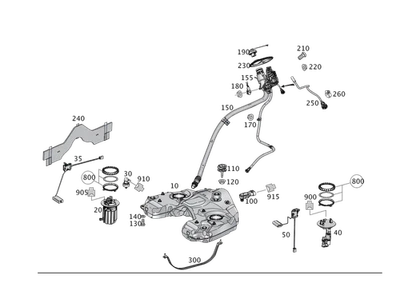 Kit de piezas originales Mercedes-Benz tornillo con 164-470-02-30-64 Foto 1 de 2