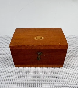 Estuche de instrumentos de madera Brunson vintage 6x3,8x3,5 pulgadas - Caja de herramientas de topografía - Imagen 1 de 13