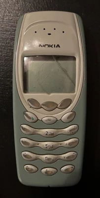 Nokia 3410 Handy, sehr stark abgenutzt aber funktionsfähig, Akku, 2 Ladegeräte - Bild 1 von 4