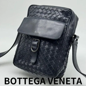 Bottega Veneta Intrecciato Crossbody Bag Navy Men Women adjustable strap used - Picture 1 of 8