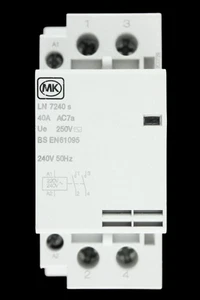 MK 40 AMP DOUBLE POLE NO CONTACTOR 240V COIL LN 7240s - Picture 1 of 6