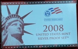 Uncirculated 2008 United States Silver Proof Set - Picture 1 of 1