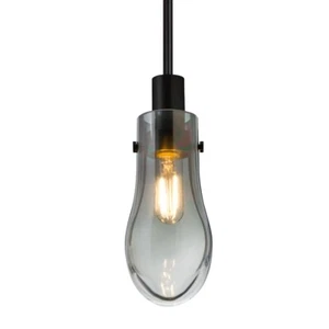 Besa Lighting Wish 1 Light Cord Pendant, Black/Gray - 1JT-WISHSM-BK - Picture 1 of 1