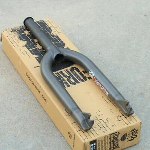 BSD BMX BIKE JONESIN' BICYCLE 3/8" FORK FLAT RAW 22mm OFFSET ODYSSEY FIT - Picture 1 of 4