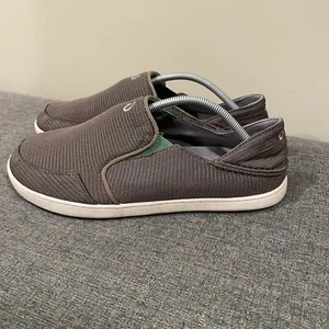 Olukai Nohea Mesh Men's 11 Mesh Brown Shadow Slip On Boat Shoes - Picture 1 of 8