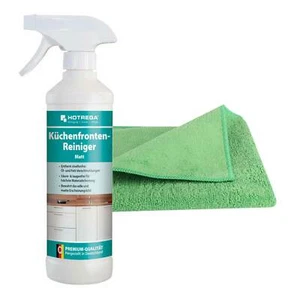 HOTREGA Küchenfronten Reiniger Entfetter Pflege matt  500ml inkl Microfasertuch - Bild 1 von 10