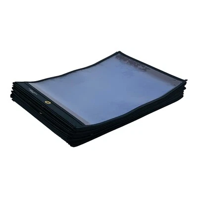 Porta boletos de tienda 25 unidades línea C cosidos magnéticos 9 x 12 ambos lados transparentes Foto 1 de 4