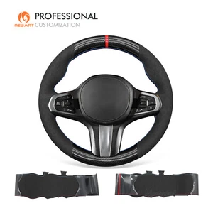 Funda de volante de gamuza en relieve PU fibra de carbono para BMW G20 G21 F40 F44 G22 G26 G30 - Imagen 1 de 9
