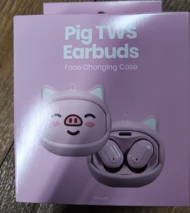 Pig TWS Auricolari Wireless ROSA - Custodia Cambio Viso Custodia di Ricarica USB-C 10MM - Foto 1 di 2