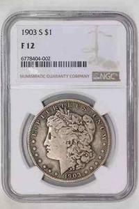 1903-S MORGAN DOLLAR NGC F12 - Picture 1 of 2