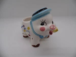 Vintage 1950s Anthropomorphic Ceramic Pig Planter Made in Japan - Picture 1 of 7