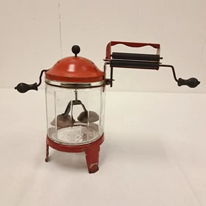 Vintage Wolverine Red Metal Glass Kid Toy Washing Machine Antique Wringer Washer - Picture 1 of 12