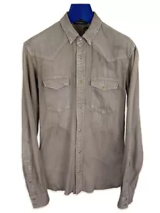 Balmain AW11 Khaki Twill Western Shirt Gr. XS - Bild 1 von 11
