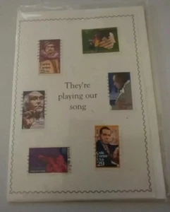 Vintage Collectible Greeting Anniversary Card "SAY IT WITH STAMPS" 1995 - Picture 1 of 2
