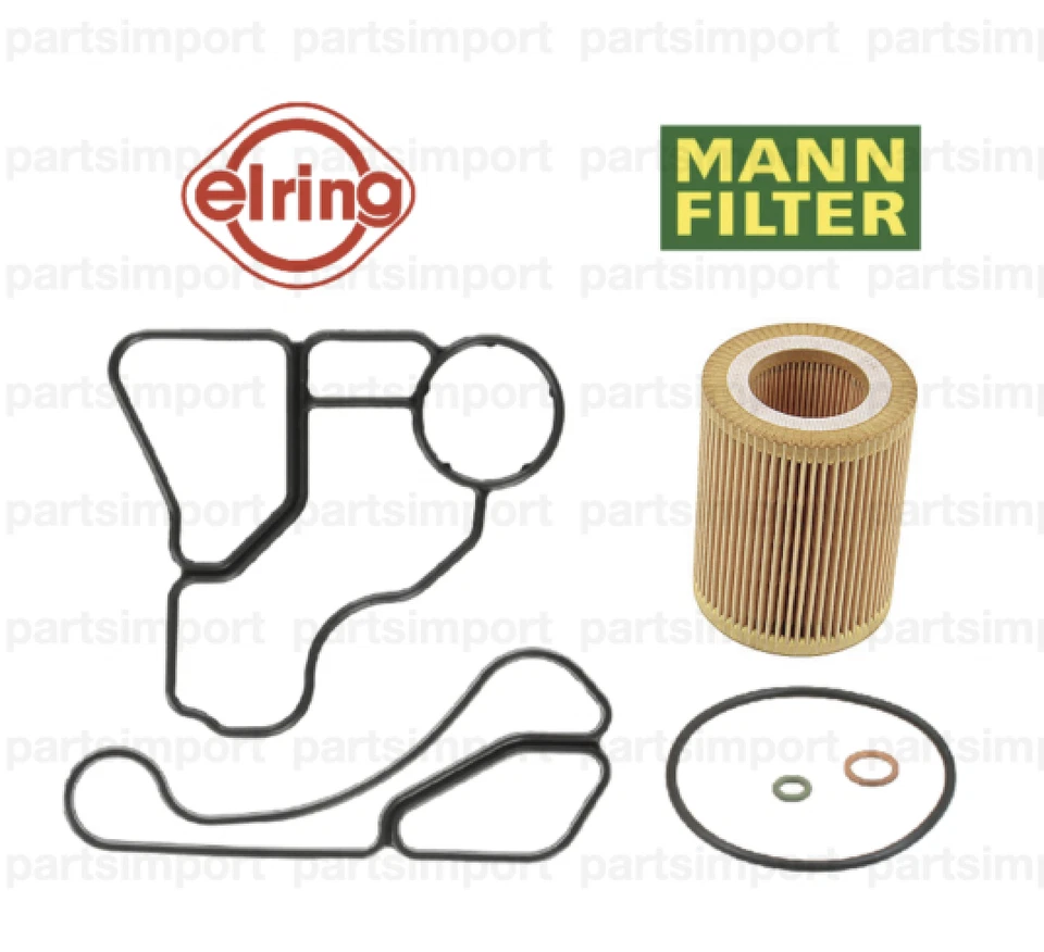 Filtro de aceite del motor + sello de carcasa + kit de junta del enfriador de aceite se adapta a la mayoría de BMW 2007+ Foto 1 de 1