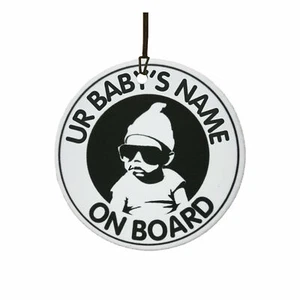 Personalised Cool Baby On Board Car Air Freshener - Picture 1 of 2