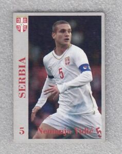 Football trading card #5 Nemanja VIdic Manchester United Serbia soccer